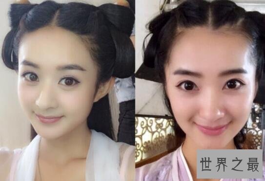 【图】文娱圈十大明星替身，郑爽替身和本尊形同双胞