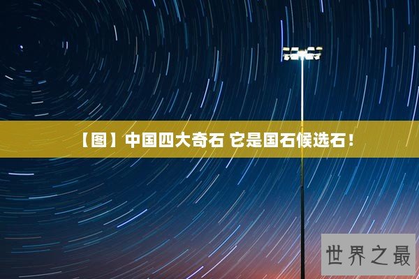 【图】中国四大奇石 它是国石候选石！