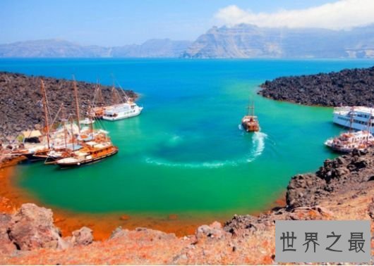 6.希腊：锡拉岛火山