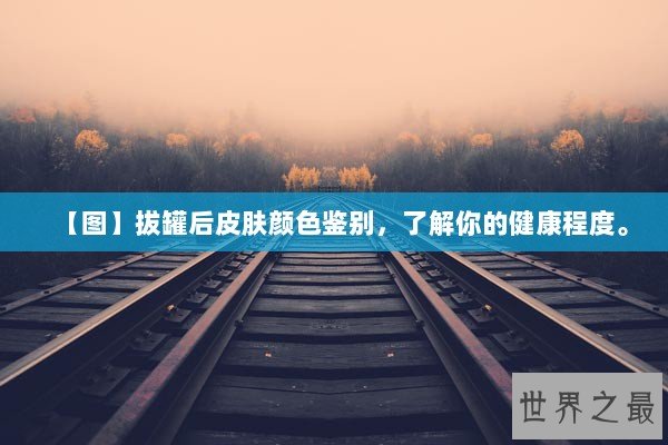 【图】拔罐后皮肤颜色鉴别，了解你的健康程度。