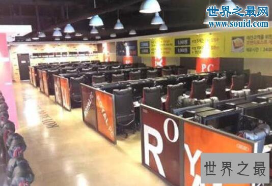 【图】世界上网速最快的中央，韩国网吧(组队开黑LOL