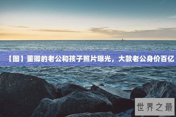 【图】董卿的老公和孩子照片曝光，大款老公身价百亿