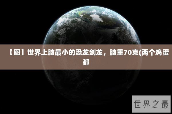 【图】世界上脑最小的恐龙剑龙，脑重70克(两个鸡蛋都