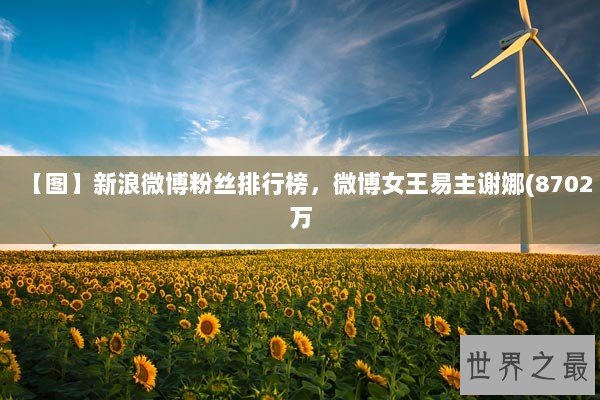 【图】新浪微博粉丝排行榜，微博女王易主谢娜(8702万