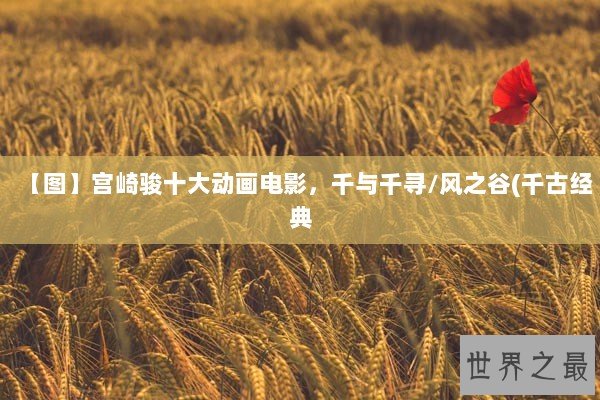 【图】宫崎骏十大动画电影，千与千寻/风之谷(千古经典