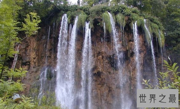 克罗地亚16湖瀑布