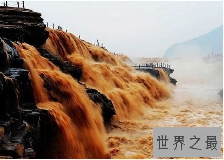 壶口瀑布人造景观：