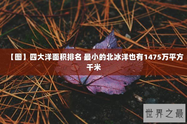 【图】四大洋面积排名 最小的北冰洋也有1475万平方千米
