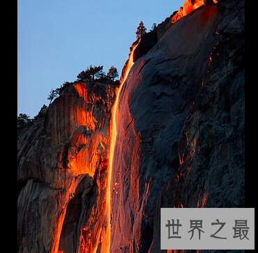 【图】红色岩浆迸发火瀑布 流上去的竟是这种货色