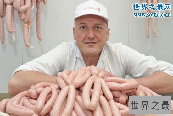 【图】世界第一快手，肉店老板1分钟做62根香肠
