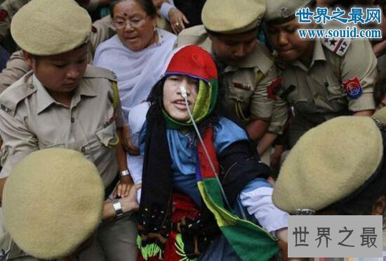 【图】世界上绝食最久的人，伊洛姆·沙尔米拉绝食16年