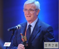 【图】2017环球足球奖：里皮获教练生涯成就奖 皇马成最