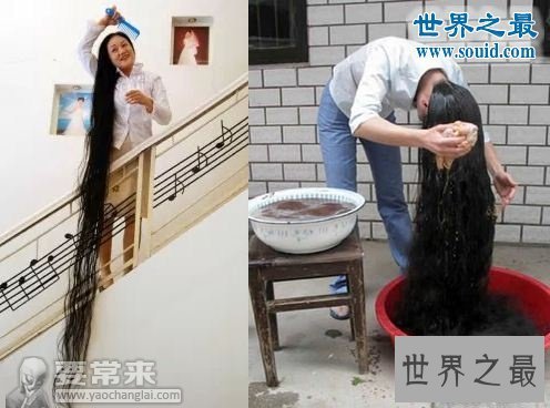 【图】世界上最长的头发，头发最长的人(16.7米)
