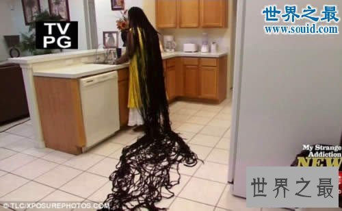 【图】世界上最长的头发，头发最长的人(16.7米)