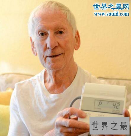 【图】世界上心跳最慢的人，81岁英国老人(每分钟26下