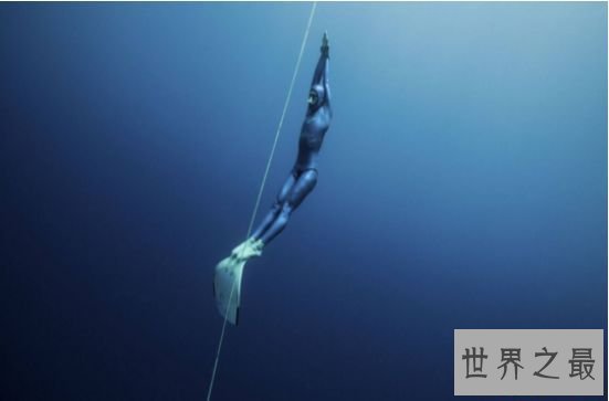人类徒手潜水最深纪录 吉翁·奈瑞深潜最高记载达113米