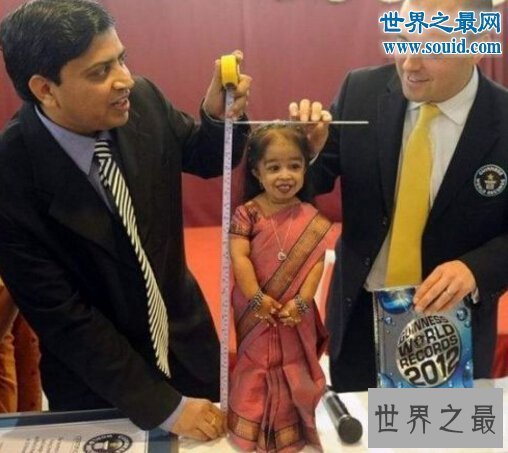 【图】世界最矮女性，乔蒂·阿姆奇(终身只要62.8厘米