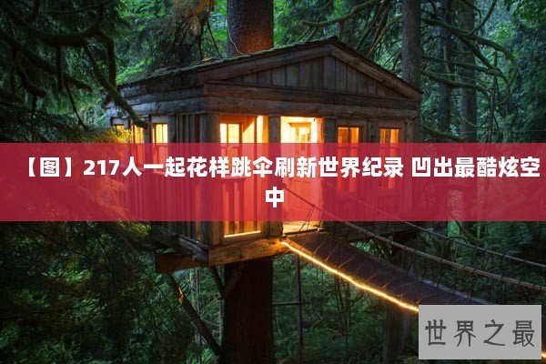 【图】217人一起花样跳伞刷新世界纪录 凹出最酷炫空中