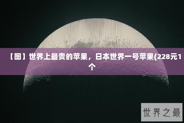 【图】世界上最贵的苹果，日本世界一号苹果(228元1个