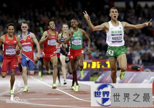 【图】1500米世界纪录，男子3分26秒/女子3分50秒